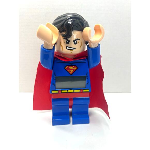 LEGO Superman 9" Alarm Clock DC Comics Superheroes 2013 - Picture 1 of 5